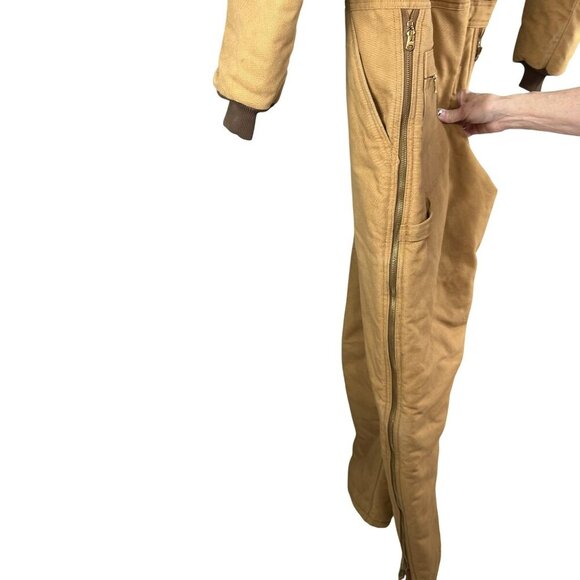 Wear Guard VTG Mens L Short 70s Canvas Pockets Quilted Coveralls Zip Work Wear - Picture 6 of 16